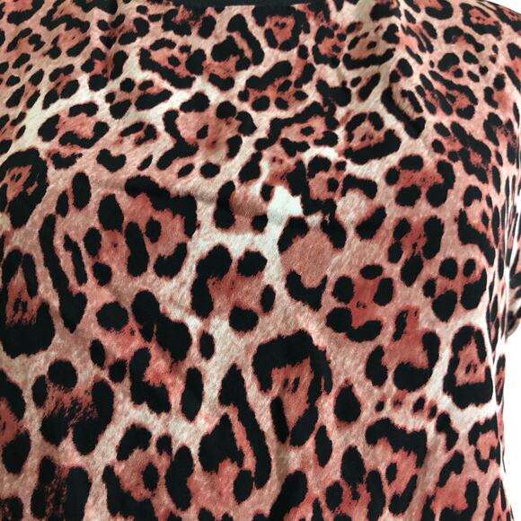 Three Eighty Two Women's Leopard Print Dress Size S, Short Sleeve Mini Dress NWT - Picture 5 of 7
